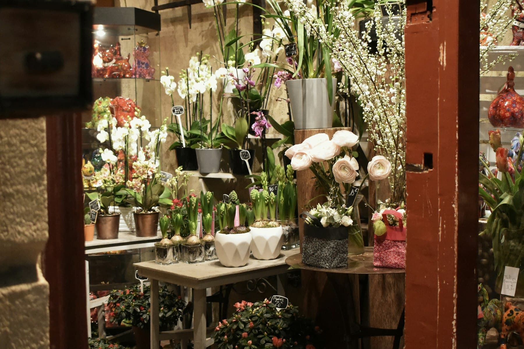 Wnętrze pracowni florystycznej Freeda Flowers